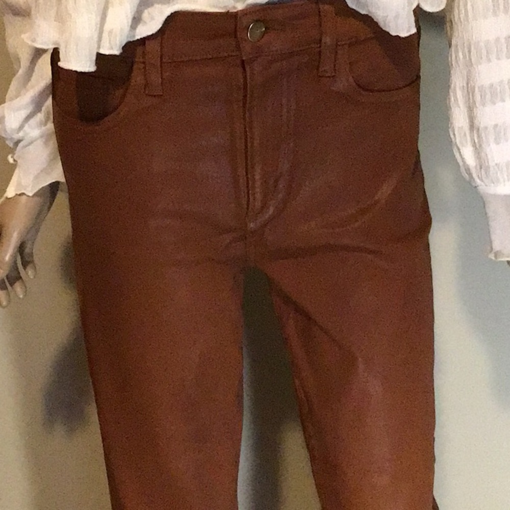 Joe's Jeans Rich Brown Leather Pants